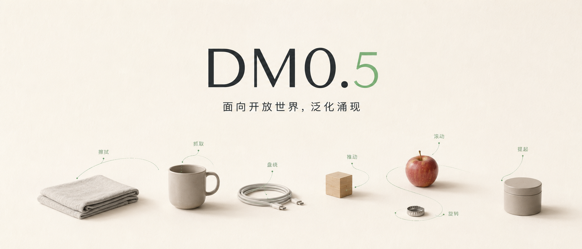 DM0.5 面向开放世界，泛化涌现
